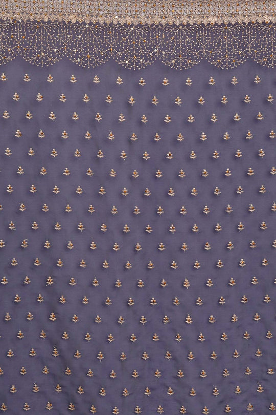 Nina Navy Art Silk Golden Zari Embroidered One Minute Saree