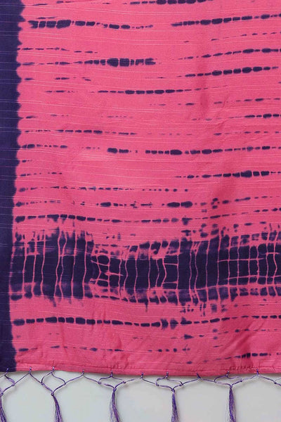 Ashlee Bhagalpuri Silk Pink Printed One Minute Saree