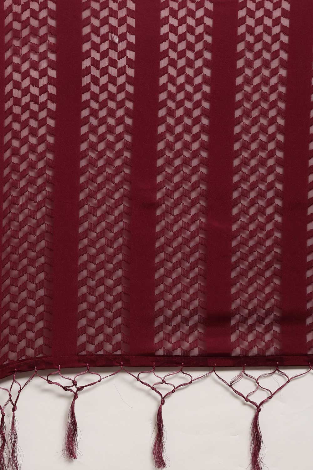 Buy Satin Solid Saree in Magenta Online 