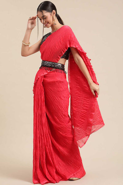 Pre Pleated Saree  Pre stitched saree – OneMinuteSaree by oneminutesaree05  - Issuu