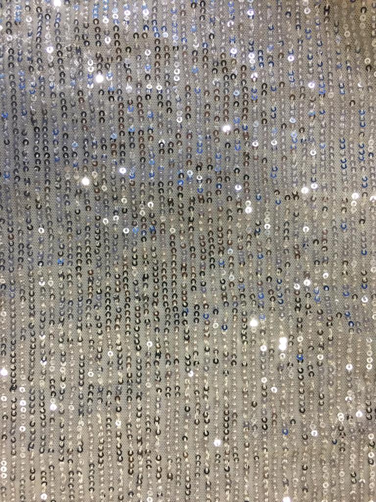 Bella Cream Net Sequins Ready to Wear One Minute Saree