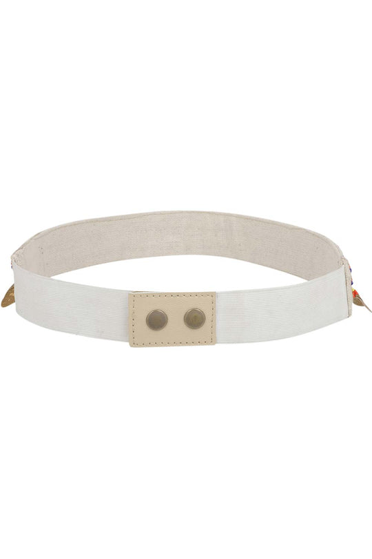 Embellished Saree Belt in Natural & Multi