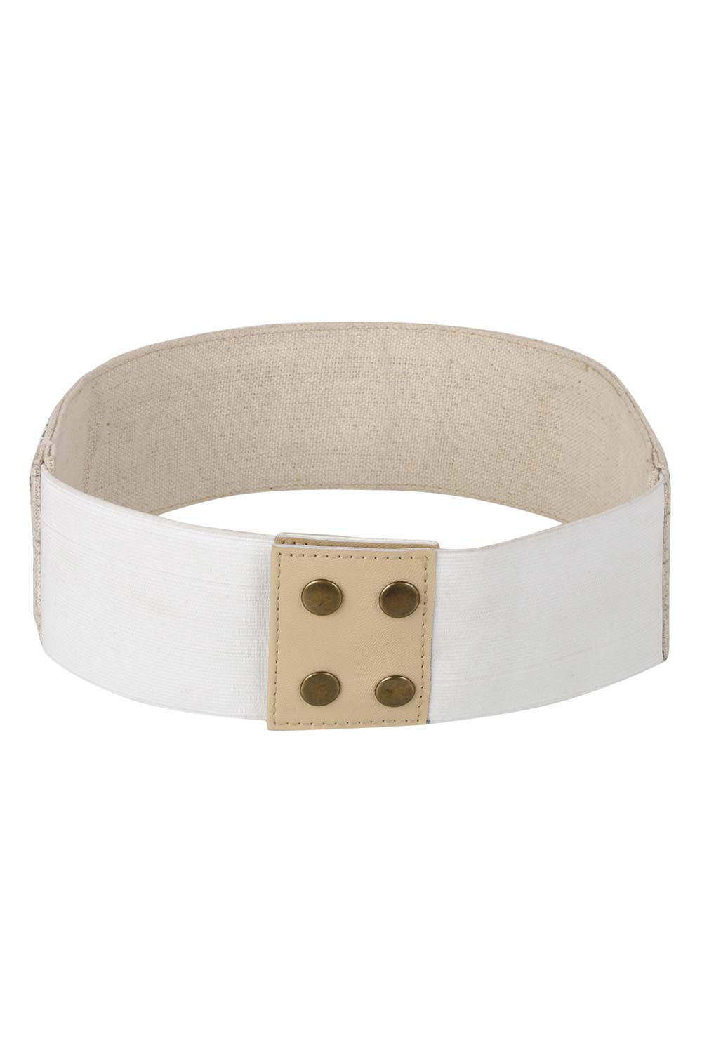 Embellished Saree Belt in Natural & Antique