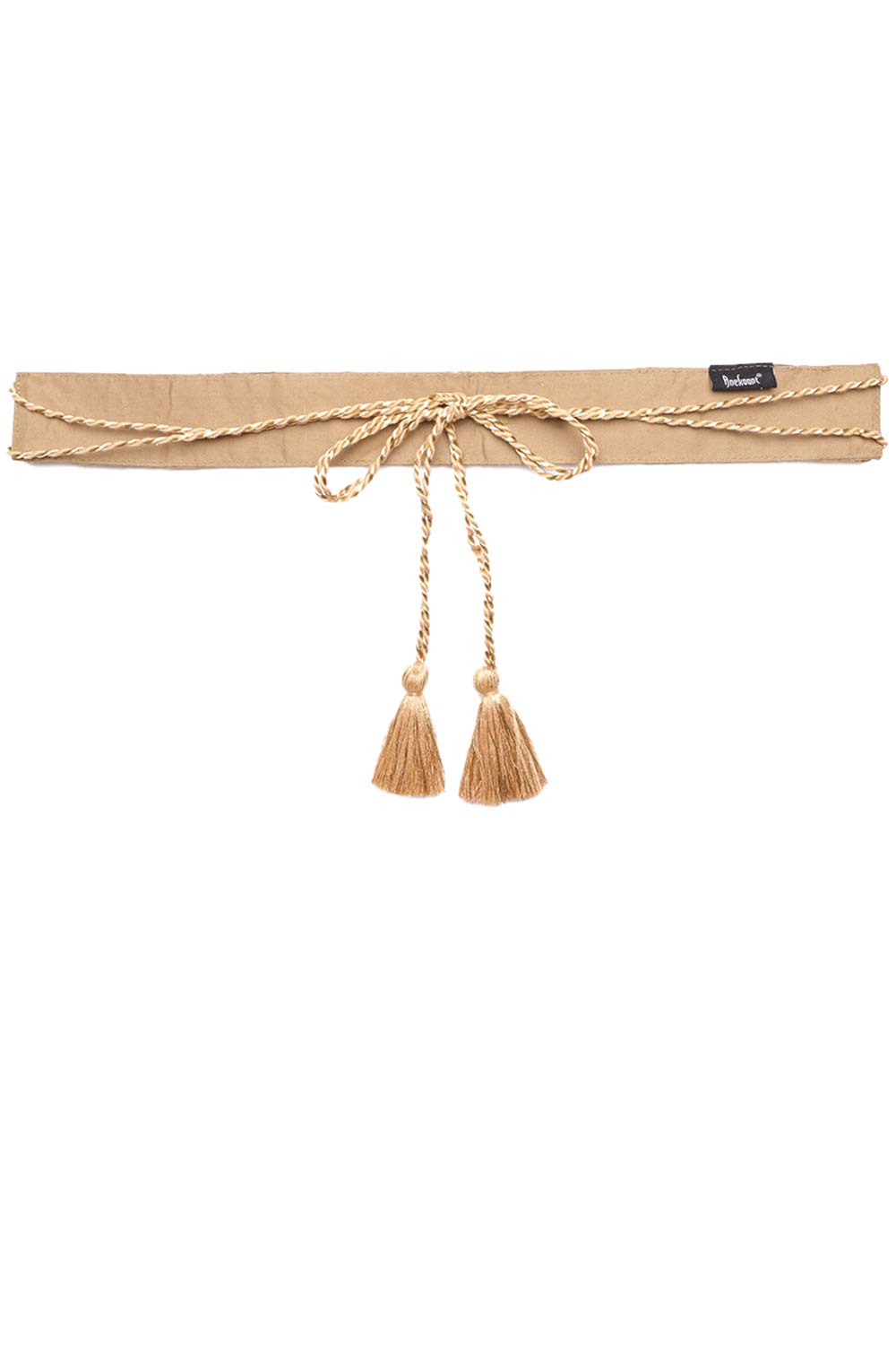 Abstract Sequined Saree Belt in Antique Gold & Multi