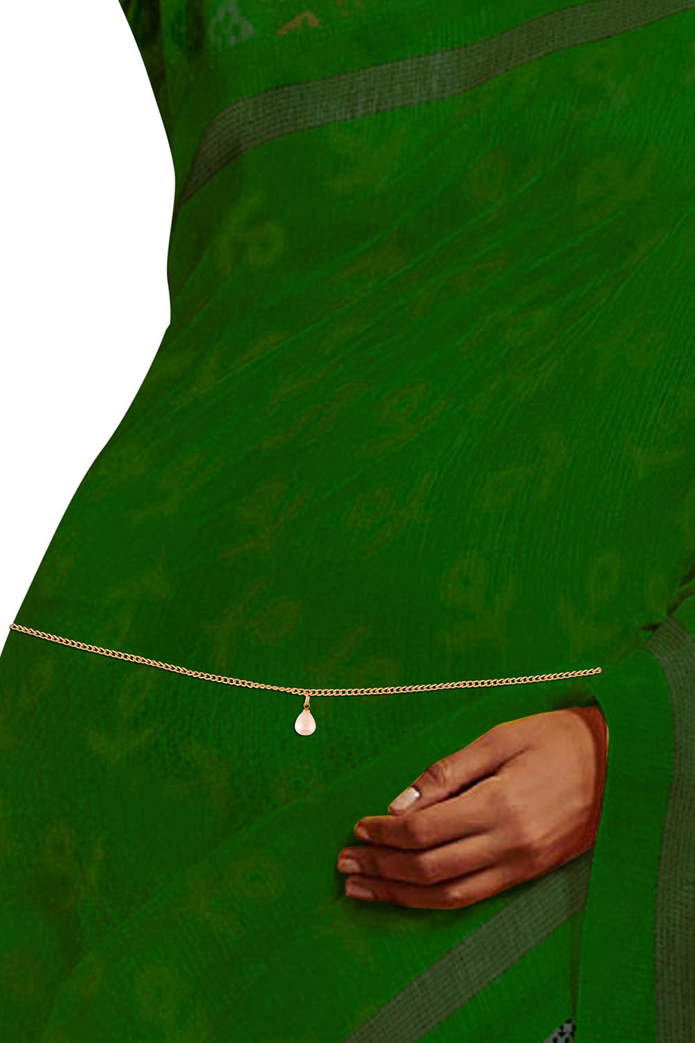 Buy Women's Alloy Belly Chain in Gold - Front