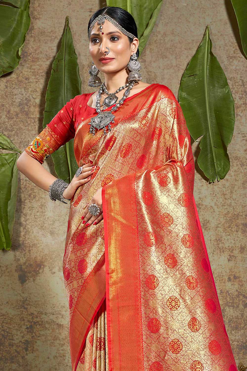 Madhu Pink Paithani Art Silk One Minute Saree