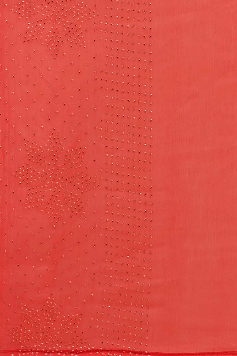 Daria Red Chiffon Geometric Embellished One Minute Saree