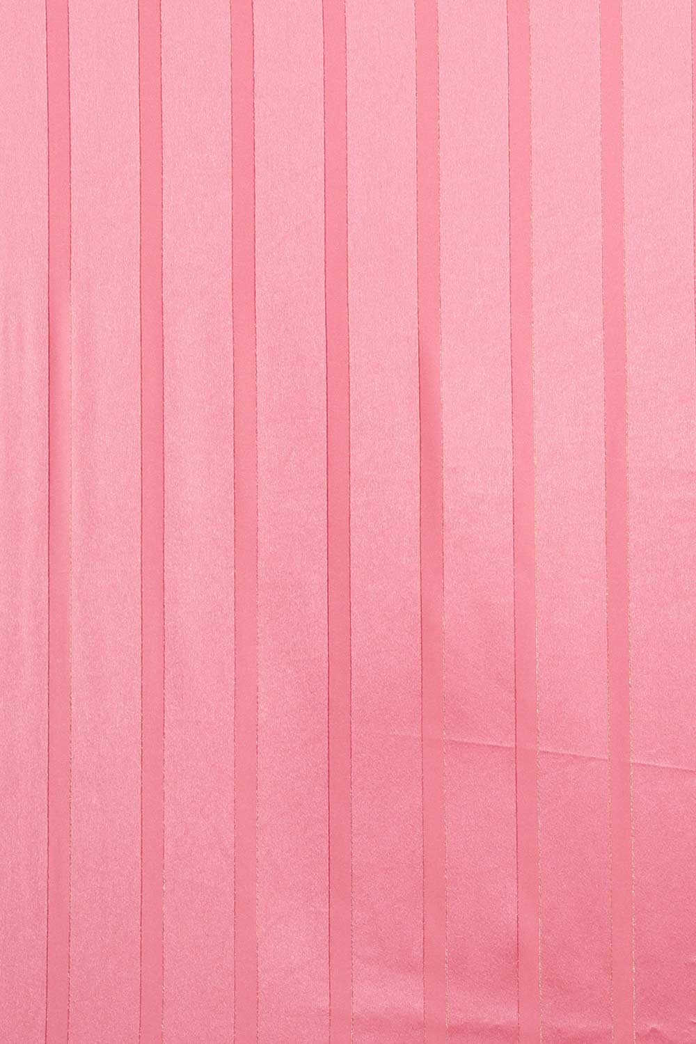 Buy Satin Striped Saree in Pink Online 