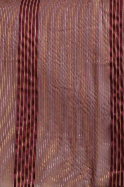 Buy Georgette Striped Saree in Magenta Paatern Design