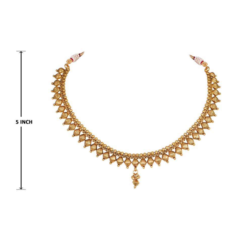 Sita Gold Plated Traditional Design Necklace & Earring Set