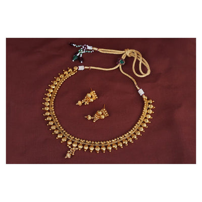 Sita Gold Plated Traditional Design Necklace & Earring Set