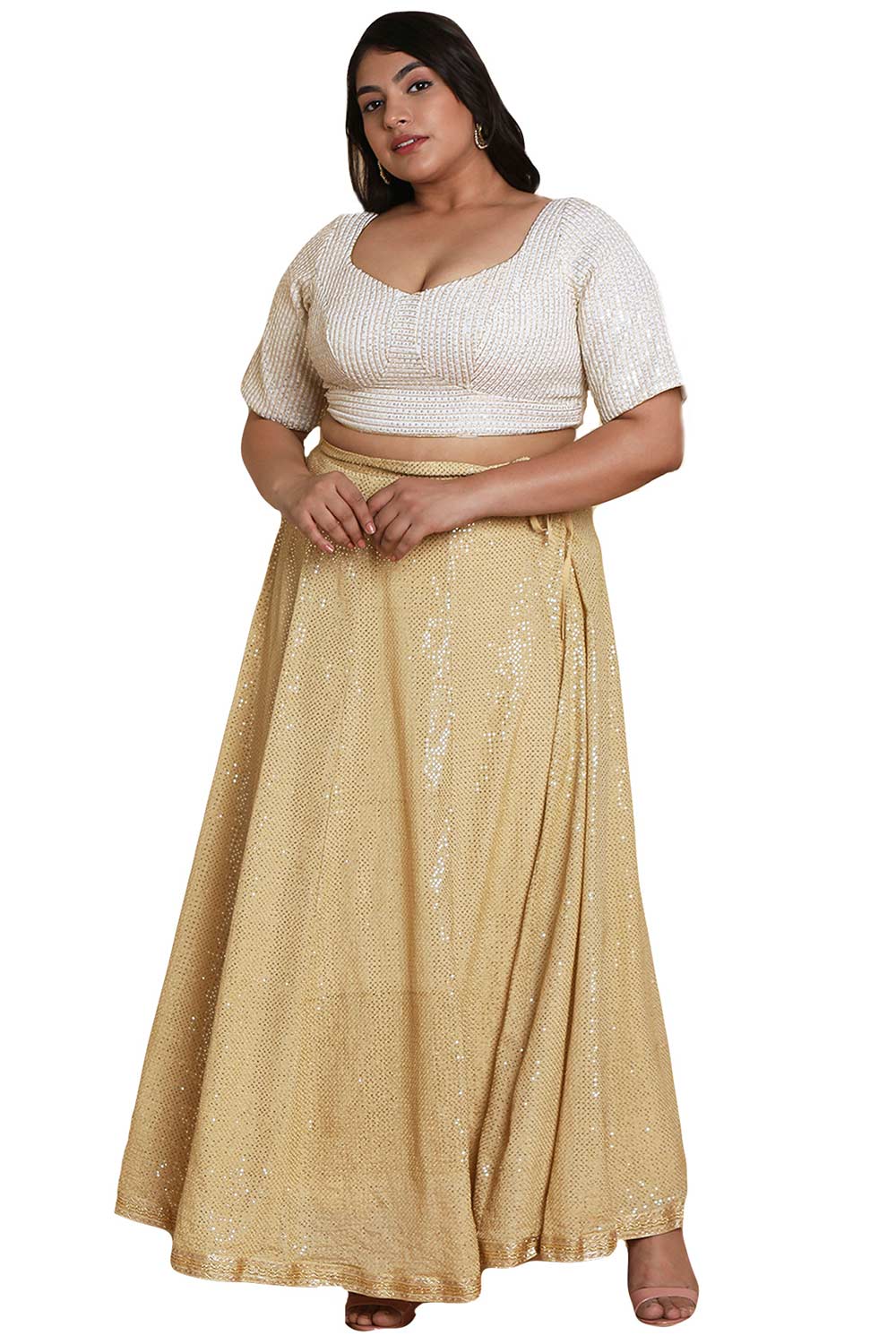 Buy Off White Silk Readymade Saree Blouse Online - One Minute Sareee