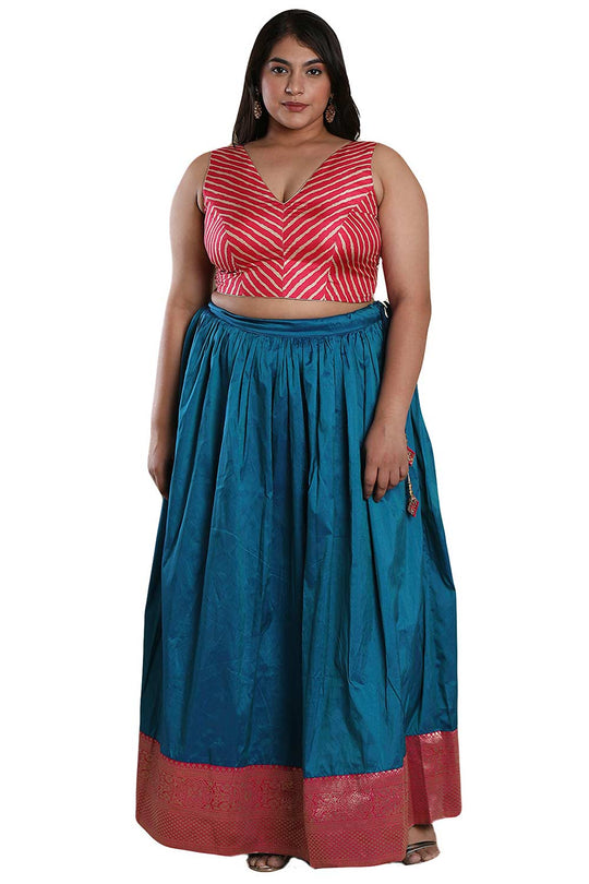 Buy Pink Silk Blend Readymade Saree Blouse Online - One Minute Sareee