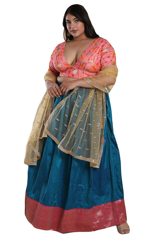 Buy Pink Brocade Readymade Saree Blouse Online - One Minute Sareee