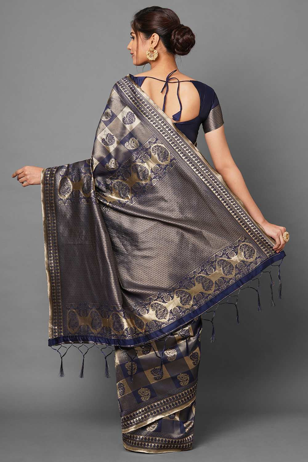 Buy Navy Blue Saree Collection Online