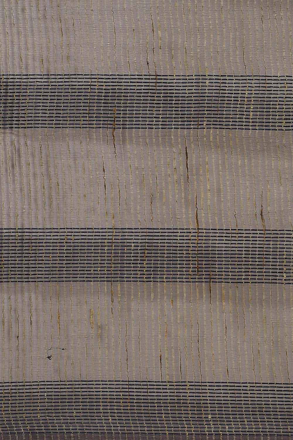 Buy Navy Blue Woven Art Silk One Minute Saree Online - Front