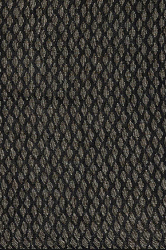 Buy Navy Blue Zari Woven Silk Blend One Minute Saree Online - Front