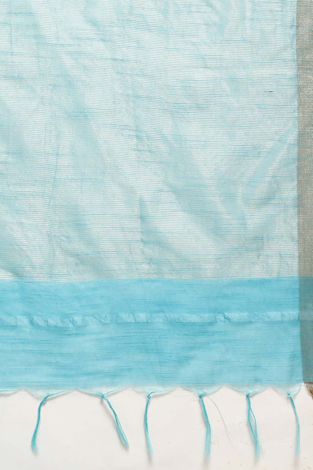 Brielle Blue Silk Blend Bandhani One Minute Saree