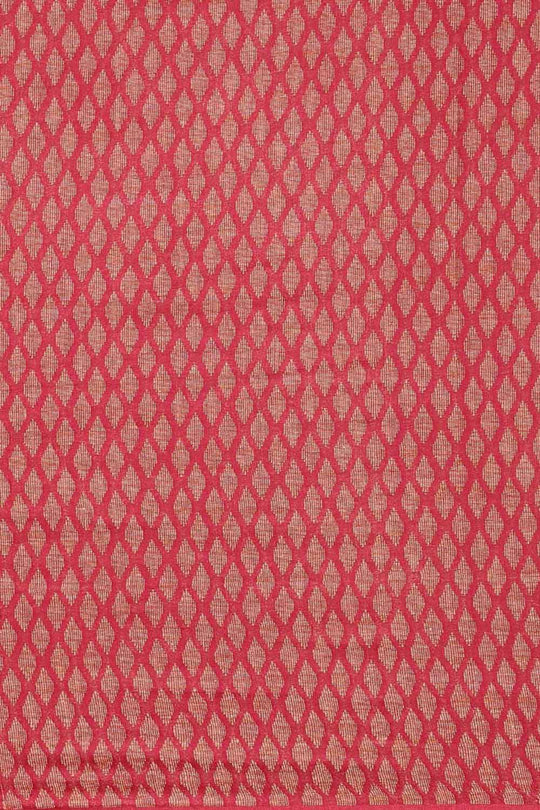 Jeera Pink Silk Blend Woven One Minute Saree