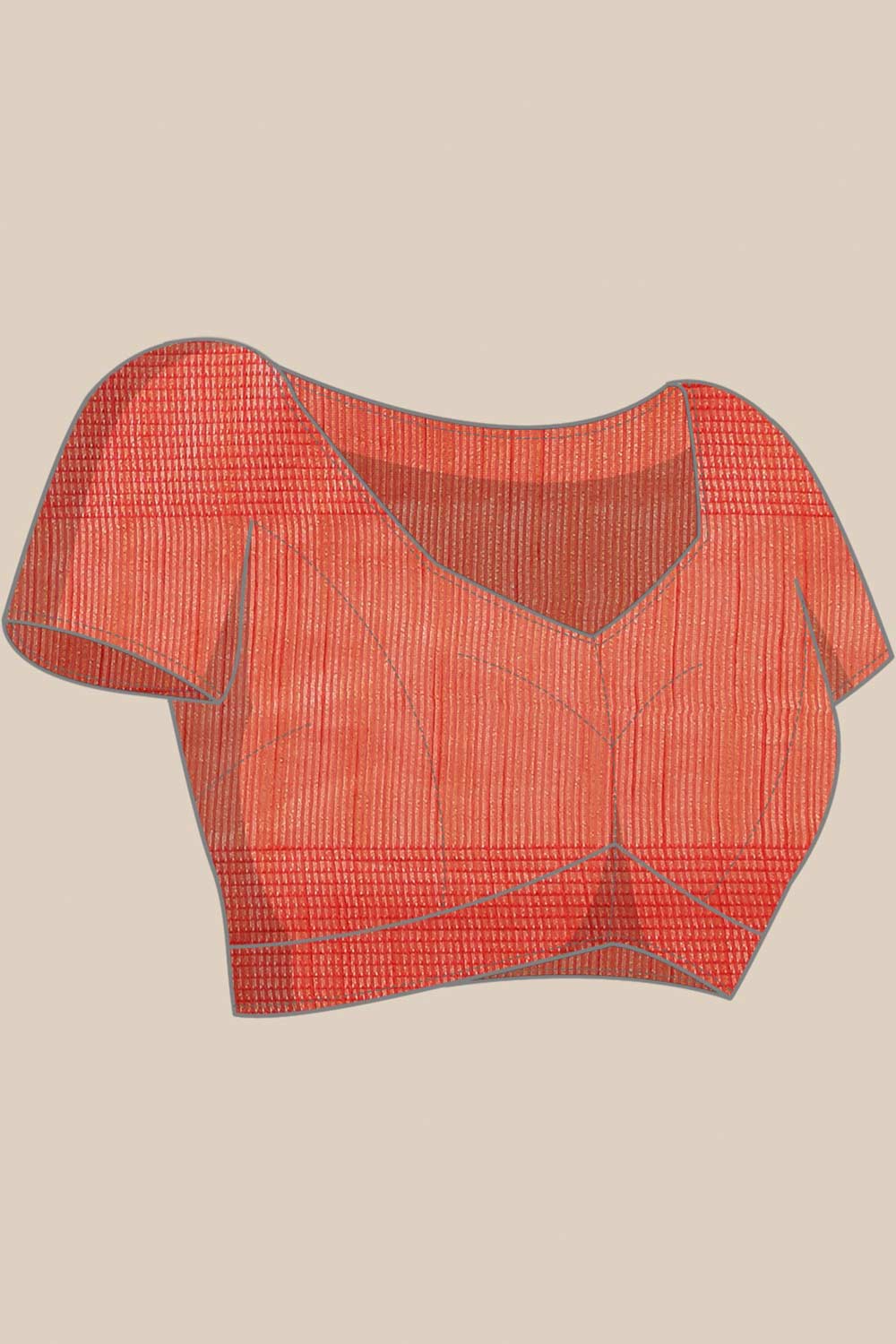 Buy Red Woven Art Silk One Minute Saree Online - Zoom In