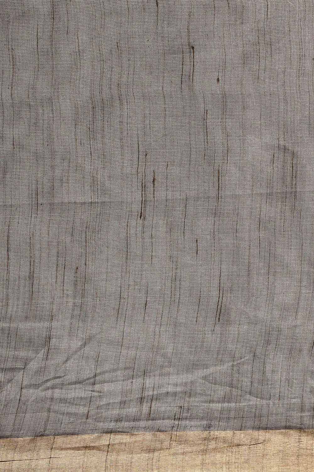 Lori Grey Silk Blend Stripe One Minute Saree