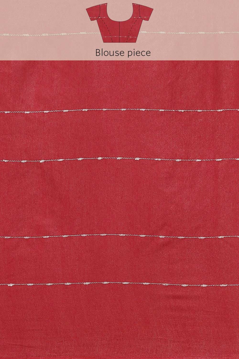 Buy Maroon Zari Woven Blended Silk One Minute Saree Online - Zoom Out