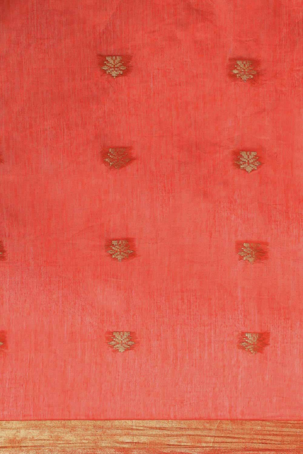 Buy Red Zari Woven MODAL SILK One Minute Saree Online - Front