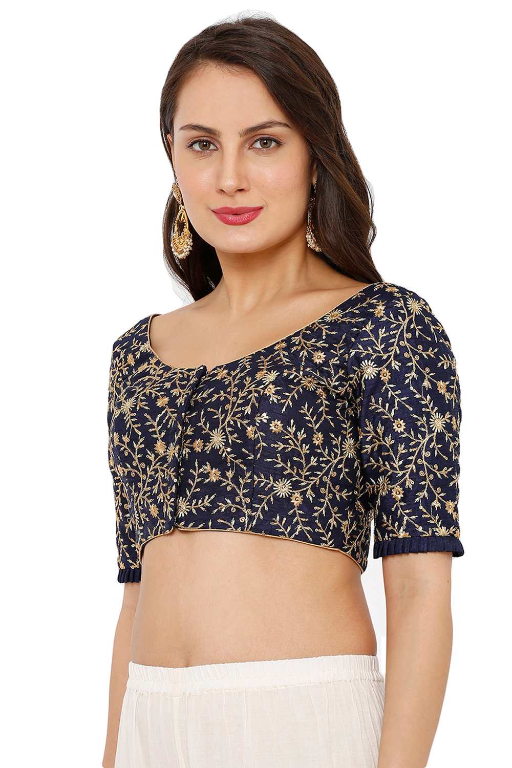 Saree Matching Blouse at One Minute Saree