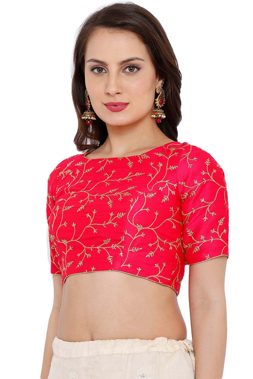 Saree Matching Blouse at One Minute Saree
