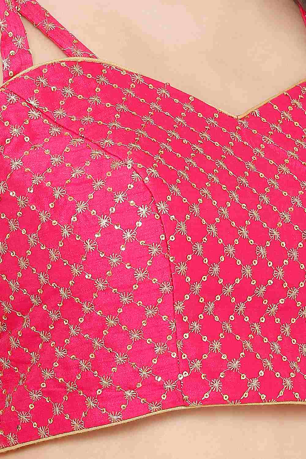 Buy Embroidered Blouse in Pink