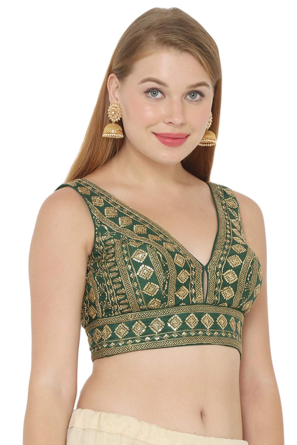 Buy Art Silk Embroidered Blouse Online