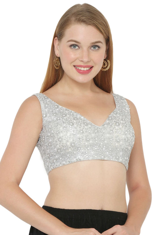 Buy Net Embroidered Blouse Online