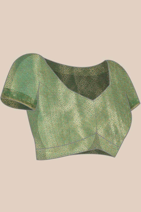 Buy Beige Tusser Art Silk Floral Printed Banarasi Saree Online - Side1 