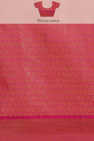 Buy Yellow Soft Art Silk Floral Printed Banarasi Saree Online - Side1 