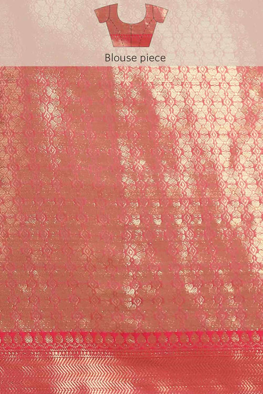 Buy Green Soft Art Silk Floral Printed Banarasi Saree Online - Side1 