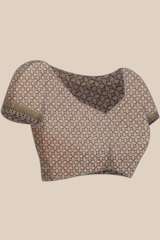 Buy Red Art Silk Ikat Ikkat Saree Online - Back 