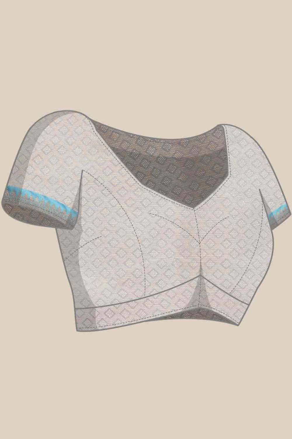 Buy Peach Art Silk Ikat Ikkat Saree Online - Back 