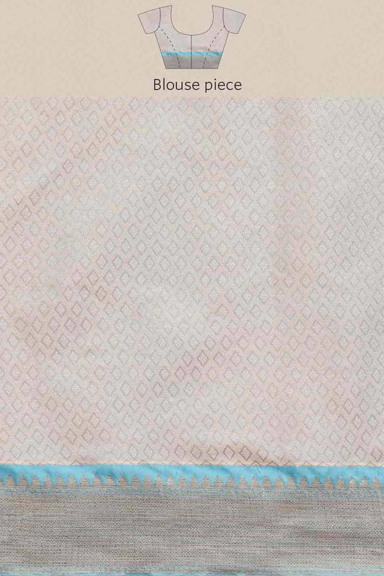 Buy Peach Art Silk Ikat Ikkat Saree Online - Zoom In 