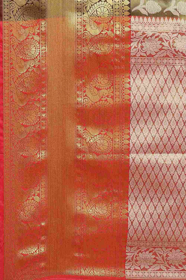 Buy Blue Soft Art Silk Floral Printed Banarasi Saree Online - Zoom In 