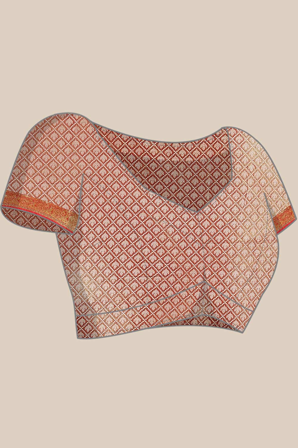 Buy Blue Soft Art Silk Floral Printed Banarasi Saree Online - Side 