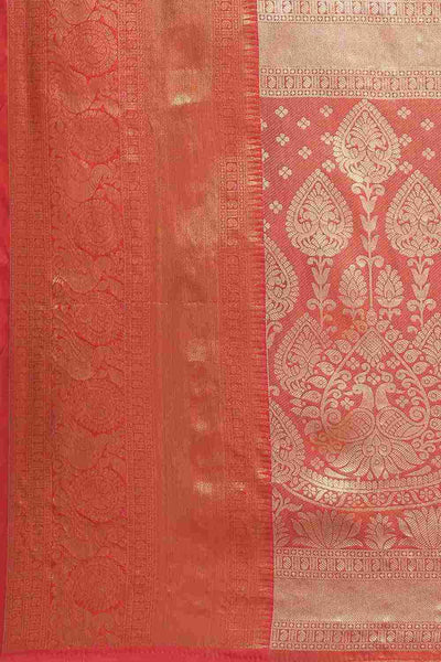 Buy Teal Art Silk brocade Saree Online - Zoom In 
