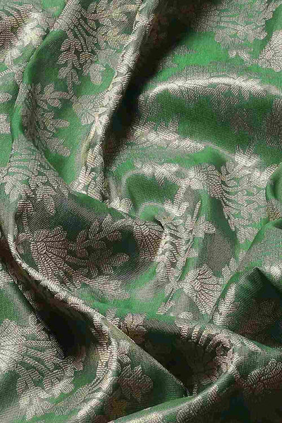 Buy Teal Art Silk brocade Saree Online - Zoom Out 