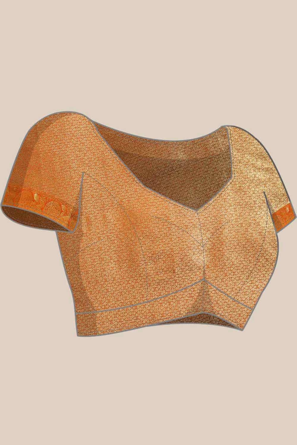 Buy Parrot Green Art Silk brocade Saree Online - Side 