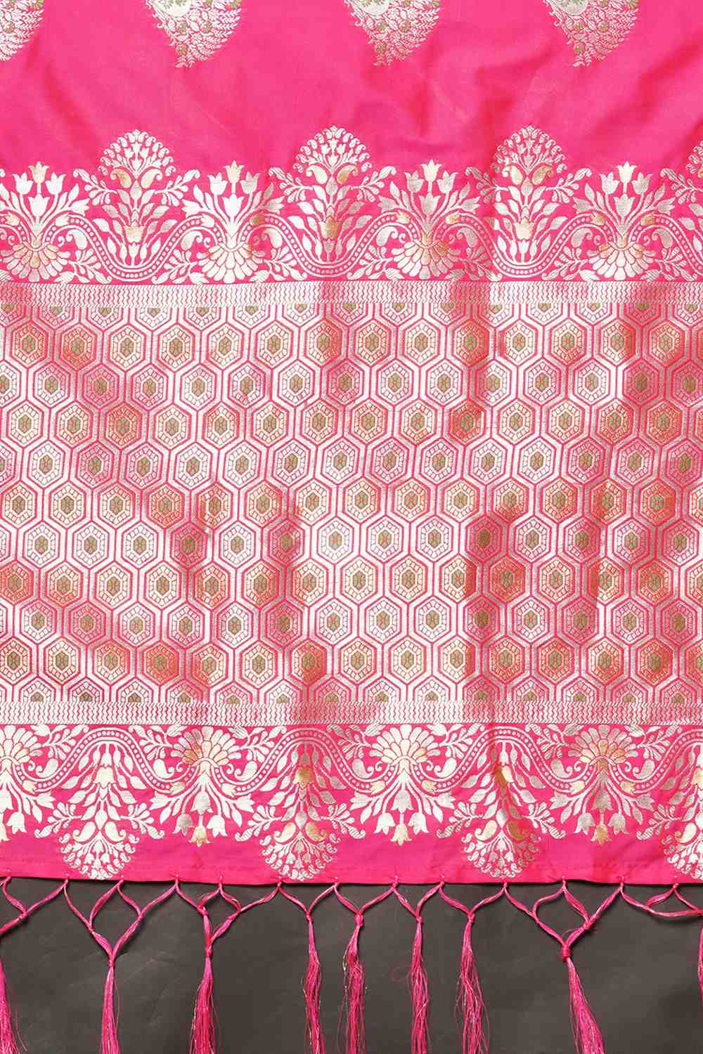 Sia Pink Woven Silk Blend One Minute Saree